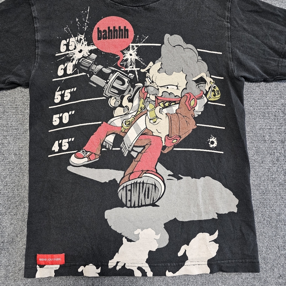 VTG New Koncept Graffiti Lineup T Shirt S Hawaii USA Streetwear Skater Y2K RARE